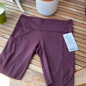 Lululemon Fast and Free HR Short 10”. Size 12